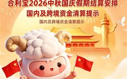 【重要通知】合利宝2026中秋国庆假期国内及跨境资金结算安排